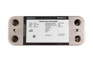 Теплообменник ГВС HRALE 12 пластин для Ariston, Viessmann, Buderus